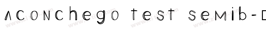 aconchego test semib字体转换